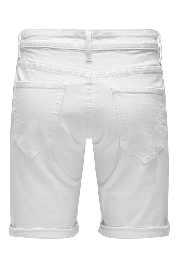 Only & Sons Denim Bermuda shorts white