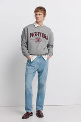 Springfield Medium light wash regular fit jeans blue