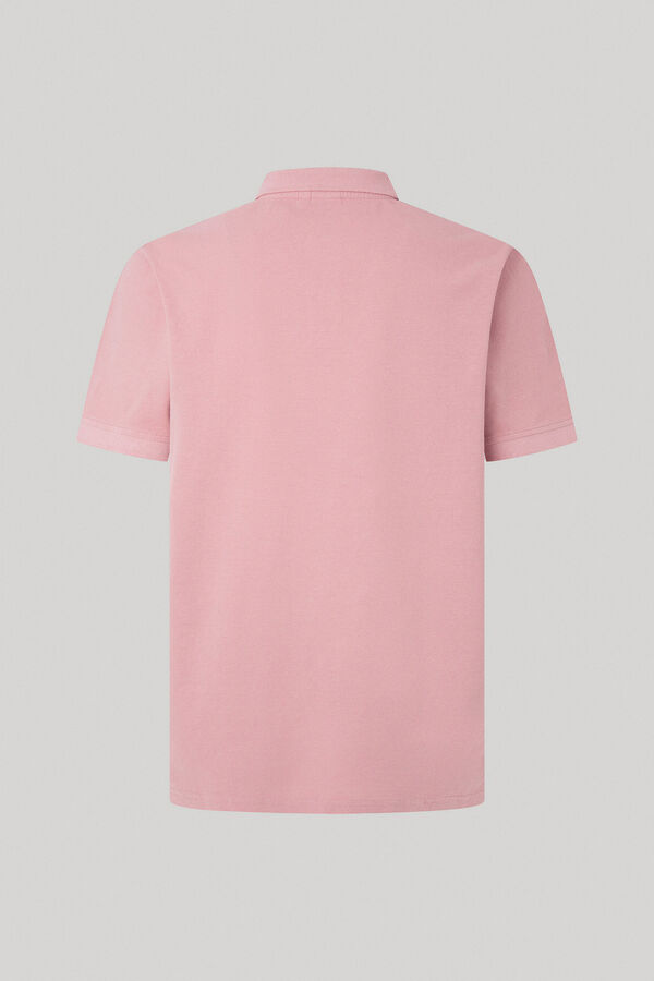 Springfield Piqué polo shirt with embroidered logo pink