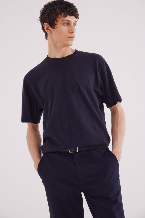 Springfield Slim fit comfort dress chinos pants blue