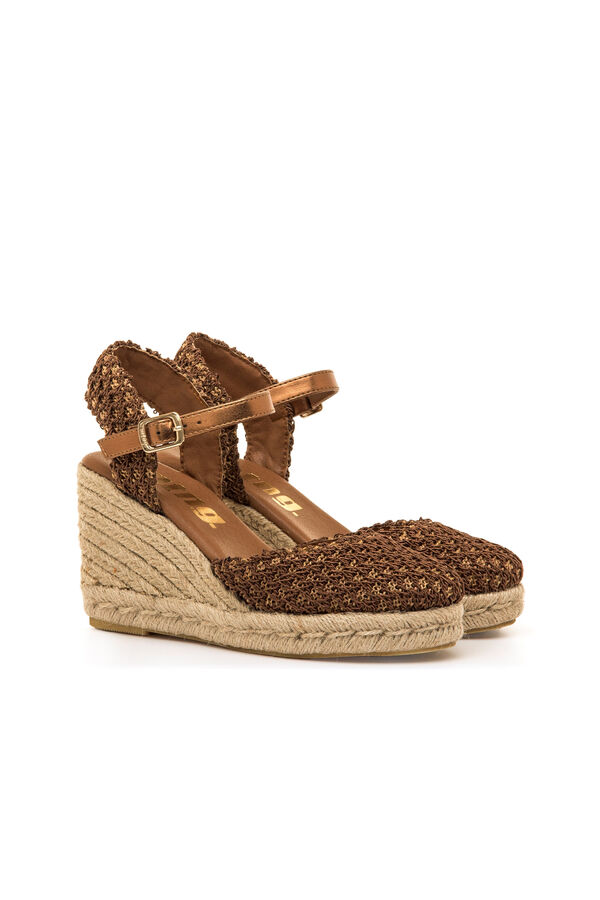 MTNG Jute wedges nude