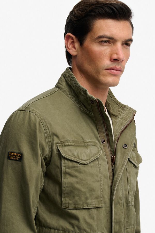Superdry Chaqueta militar ic&oacute;nica kaki
