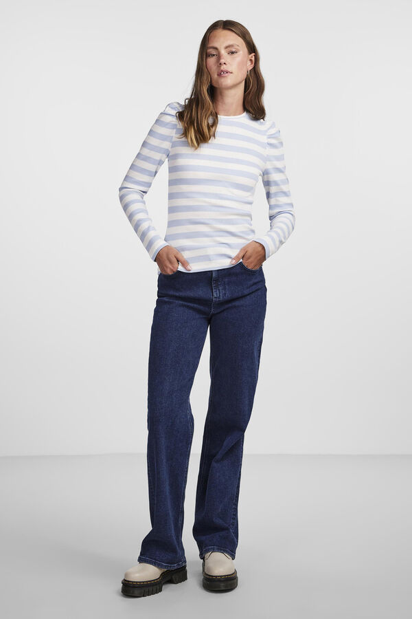 Springfield Long-sleeved cotton top natural
