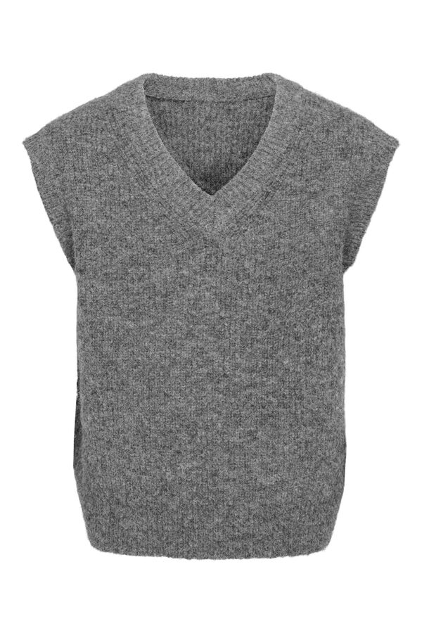 Only & Sons V-neck knit gilet grey