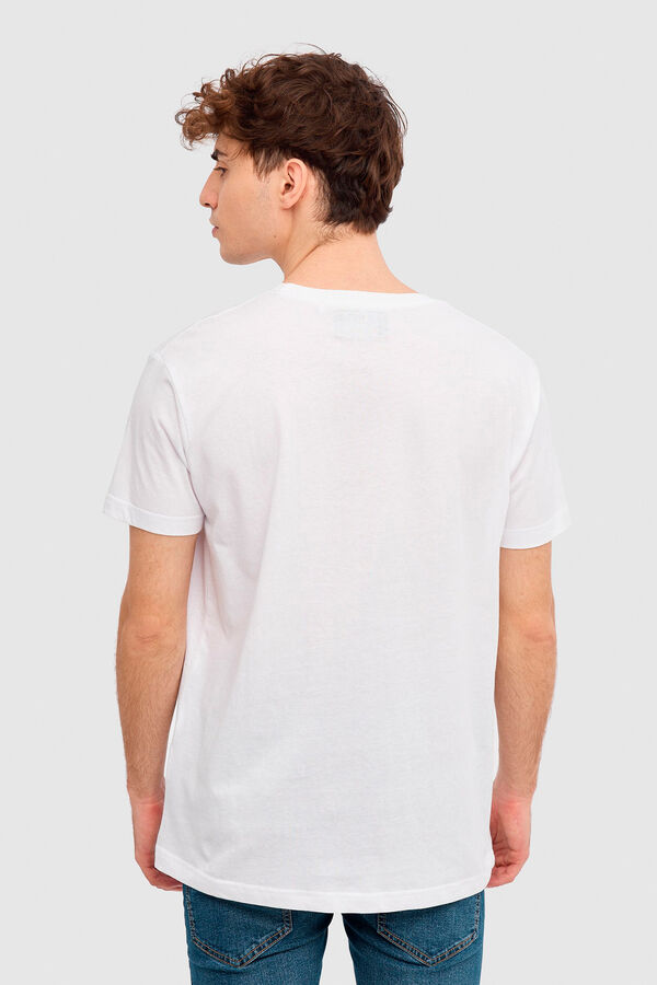 Springfield Urban print T-shirt white