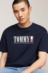 Springfield Men's Tommy Jeans T-shirt mornarskoplava