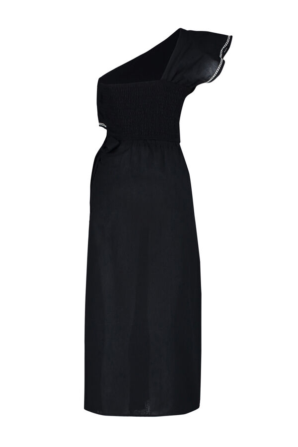 Trendyol Conjunto top asim&eacute;trico y falda negro