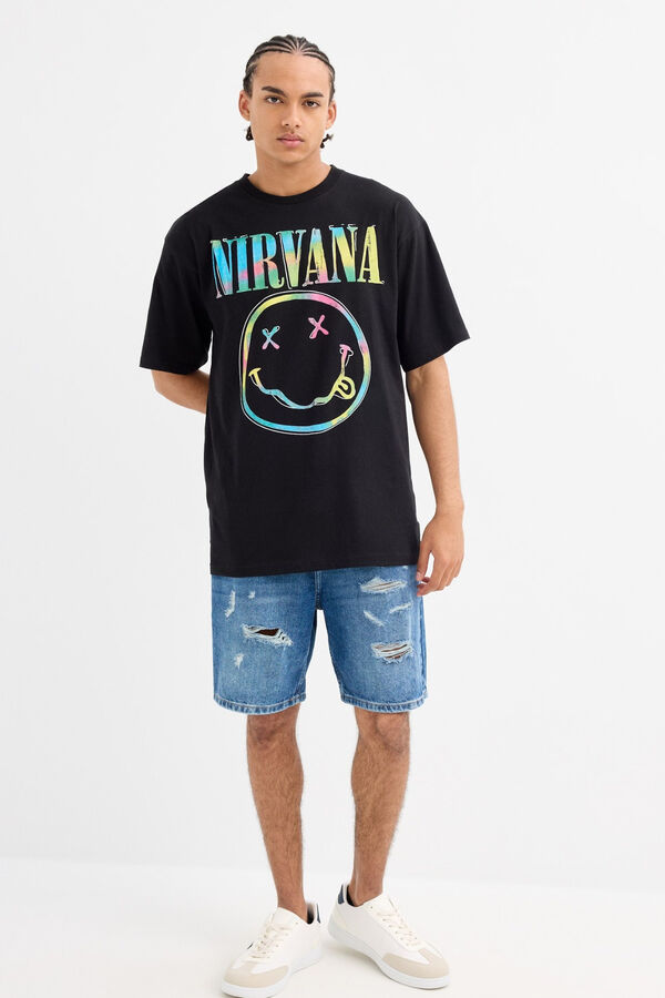 Inside T-shirt Nirvana preto