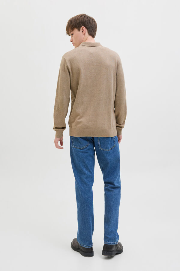 JJ REBEL Polo de malha cinzento