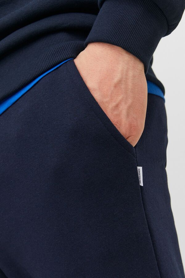 Jack & Jones Hose Regular Fit mittelhoher Bund Blau