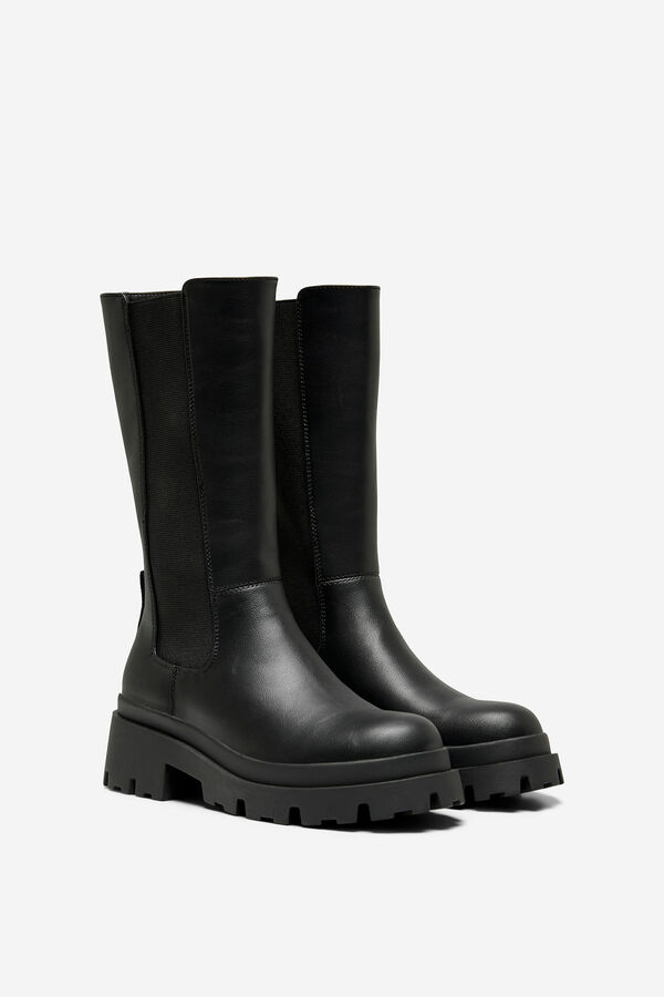 Only Flat military boot black