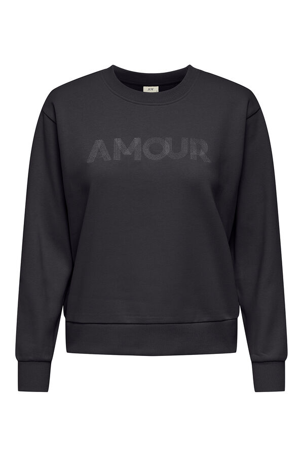 JDY Sudadera cuello redondo negro