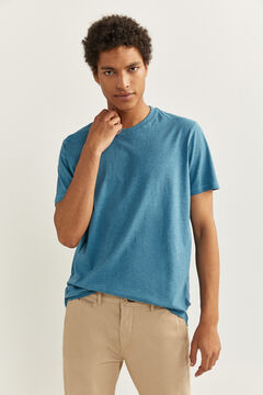 Springfield T-SHIRT MANGA CURTA TEXTURADA violeta