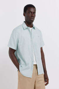 Springfield Camisa de manga curta com estrutura bicolor