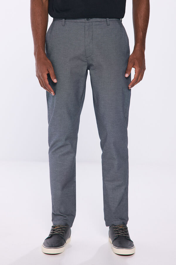 Springfield pantalon chino habillé coupe slim confort gris