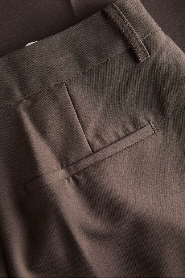 Jack & Jones Cal&ccedil;as largas com pregas castanho