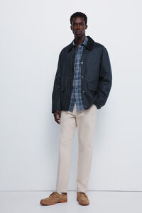 Springfield Pantalón chino dobby comfort fit