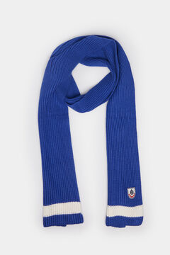 Springfield Ribbed scarf blue