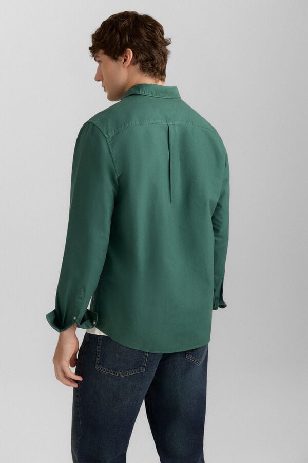 Springfield Garment-dyed oxford shirt green