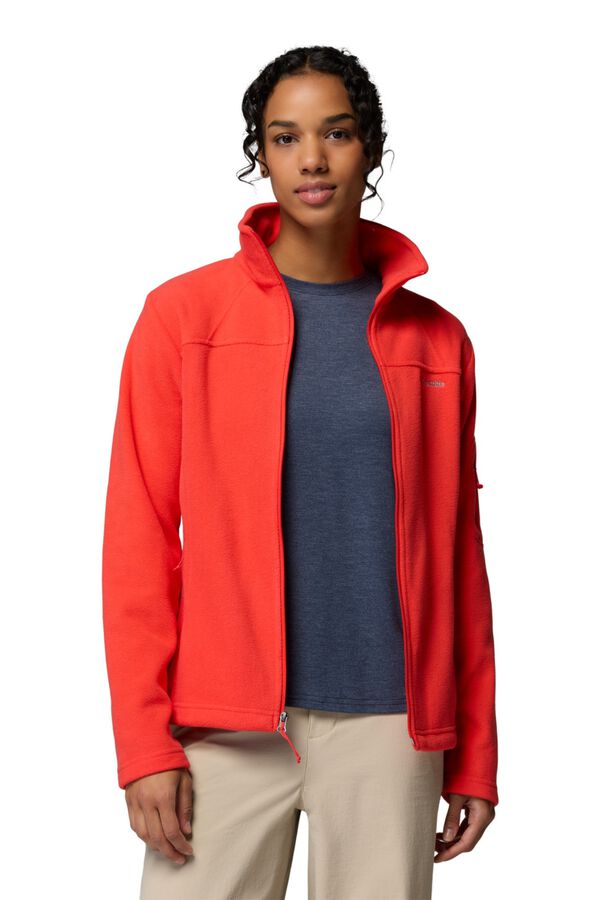 Columbia Fleece zip fastening pocket lining pink