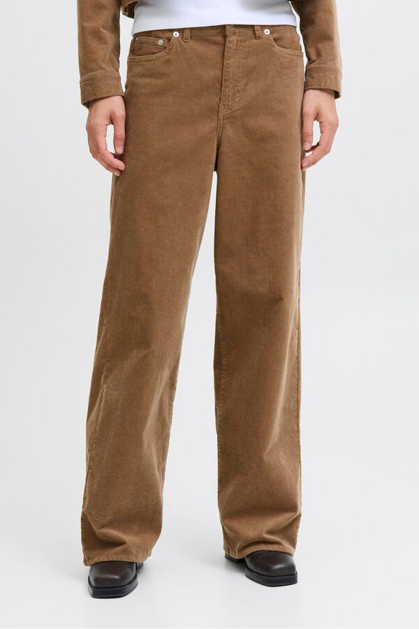 Jack & Jones Pantal&oacute;n loose fit corderoy tostado