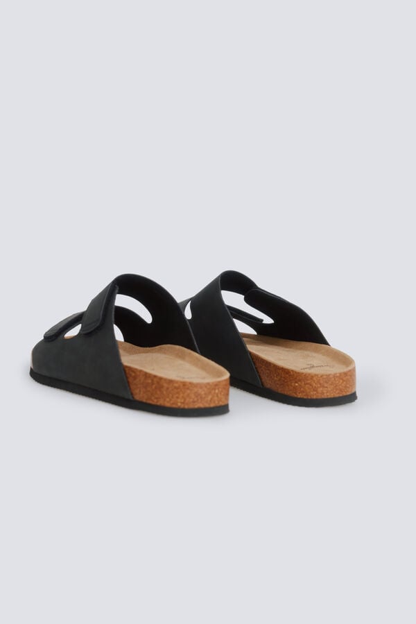 Springfield Double strap velcro sandal black