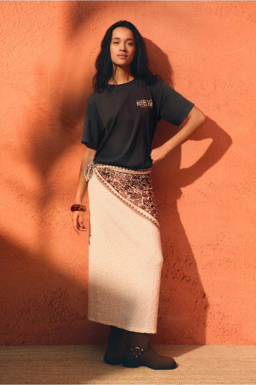 Falda midi estructura