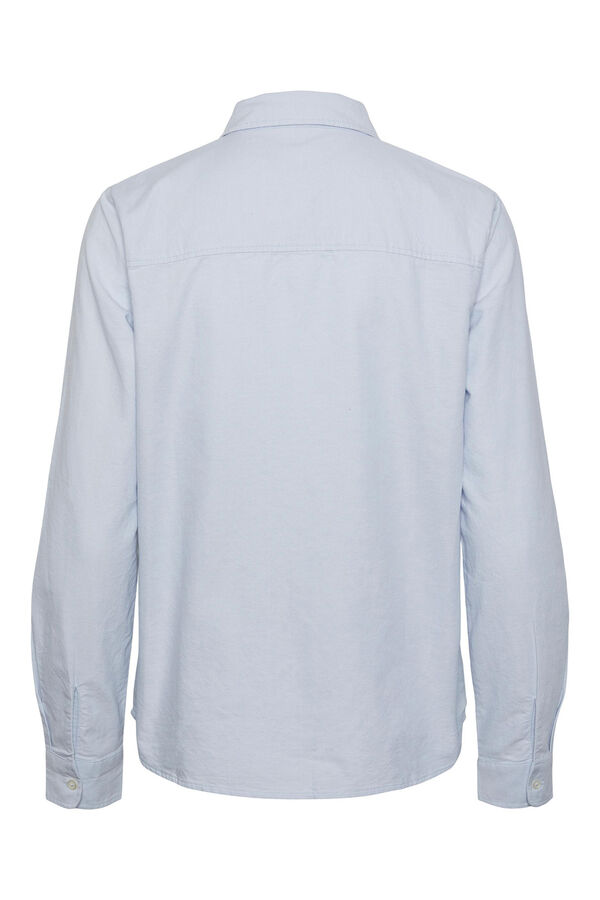 Springfield Essential cotton shirt bluish