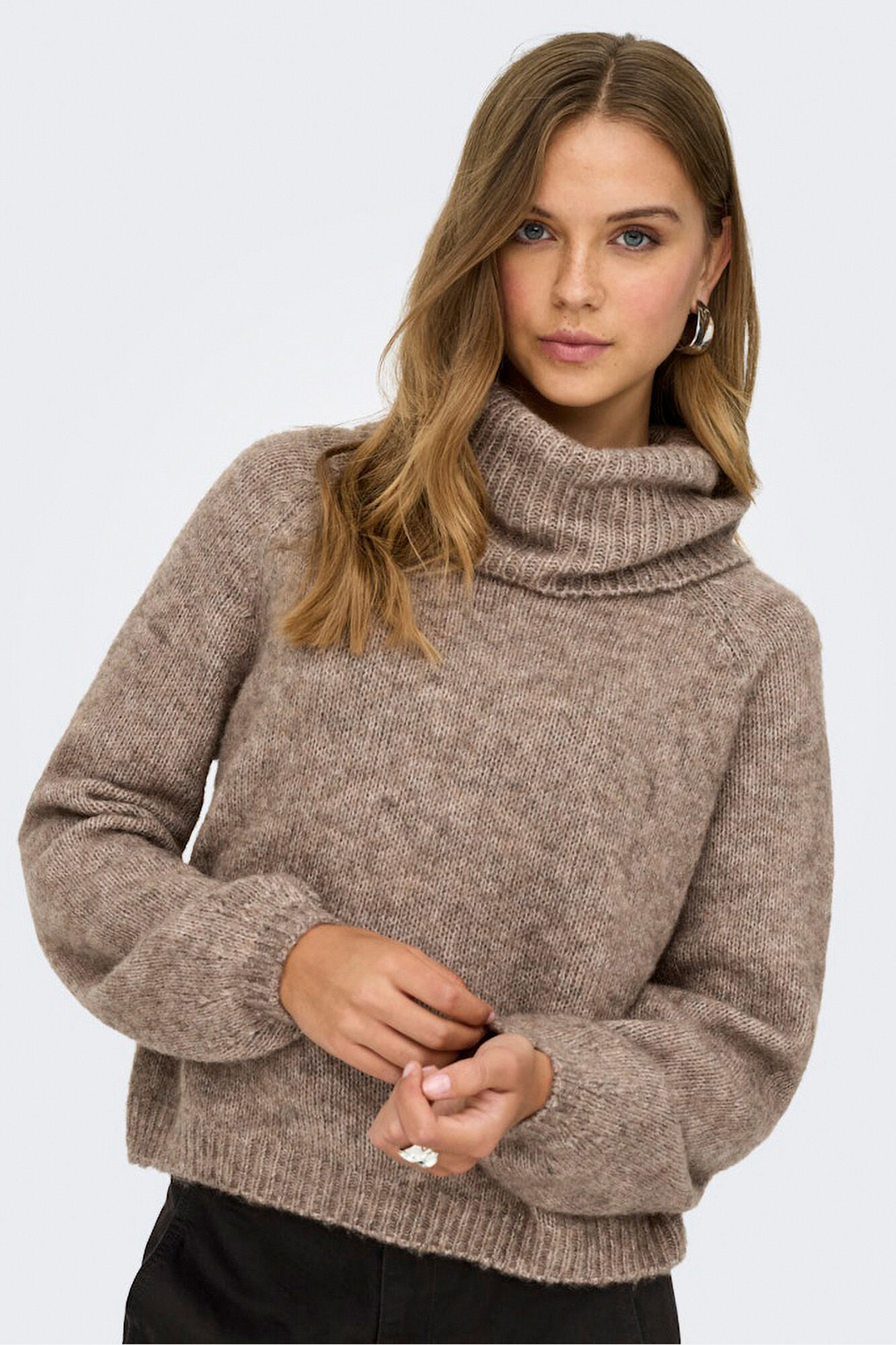 Only Camisola de gola alta canelado