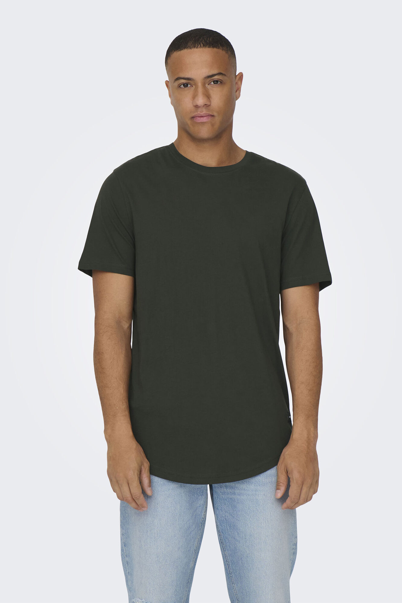 Only & Sons Basic-T-Shirt kurze &Auml;rmel