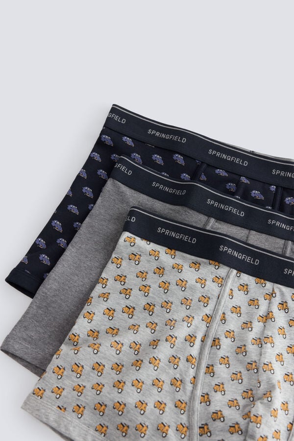 Springfield Pack 3 vehicle boxers grey