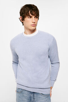 Springfield Essential jumper with elbow patches royal blue
