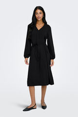 JDY Long-sleeve midi dress black