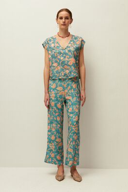 Pantalón estampado floral