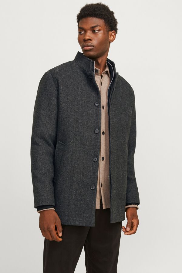 Jack & Jones Kurzer Wollmantel Grau