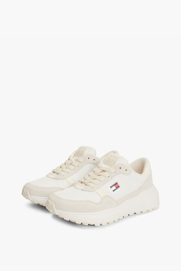 Tommy Jeans Sapatilha runner branco