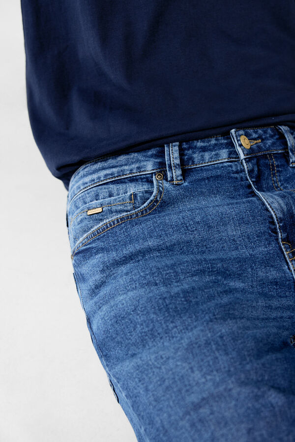 Springfield Jeans skinny lavagem média-escura azulado