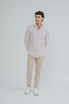 Celopman Camisa oxford mini raya rojo