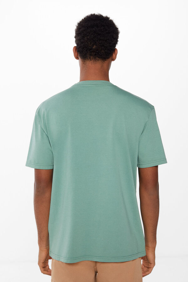Springfield T-shirt délavé logo vert