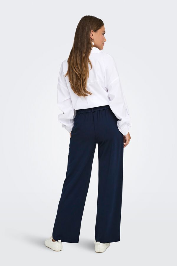 Only Wide Leg tailored trousers blue