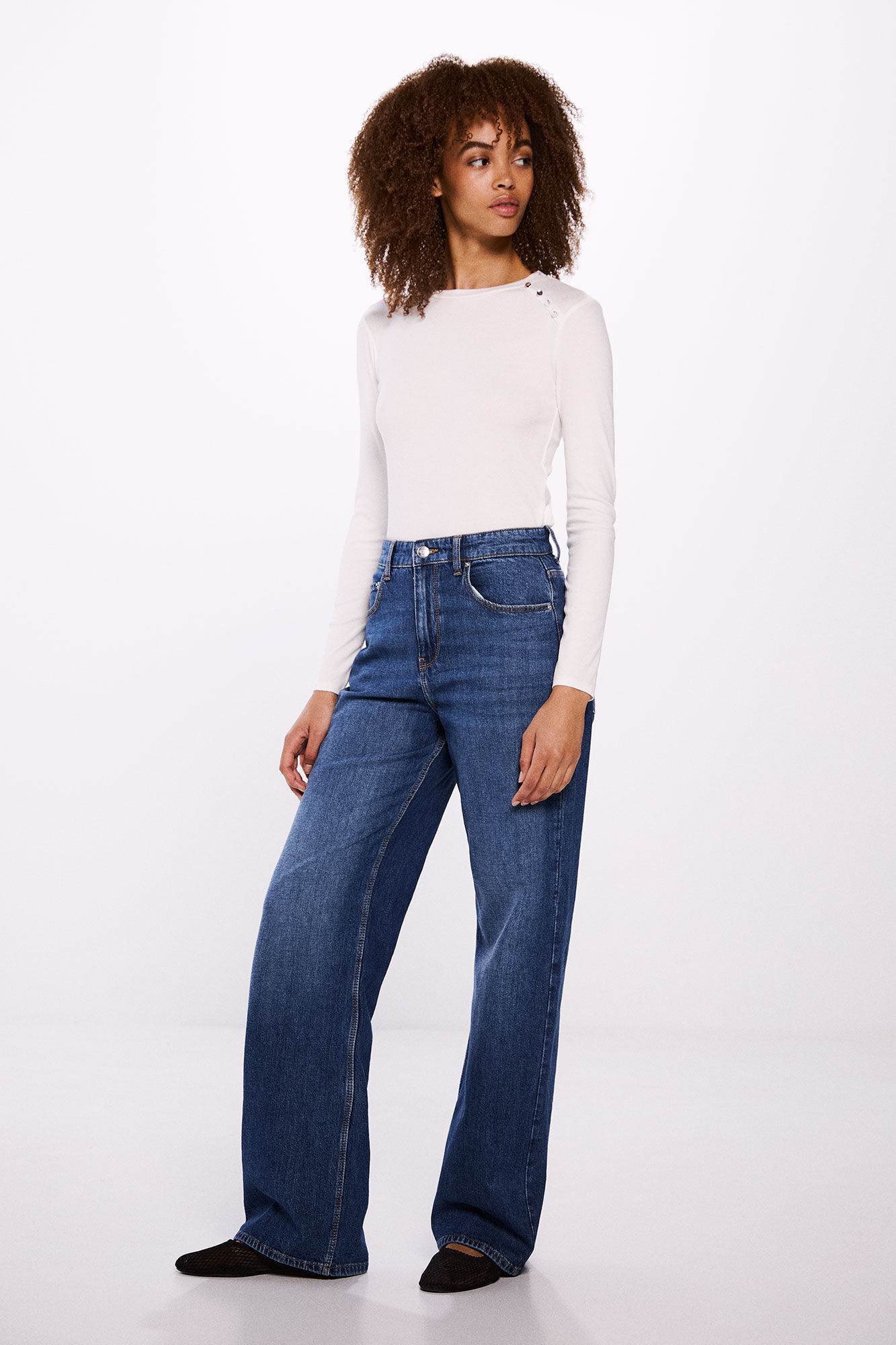 Springfield T-shirt with buttons on the armhole