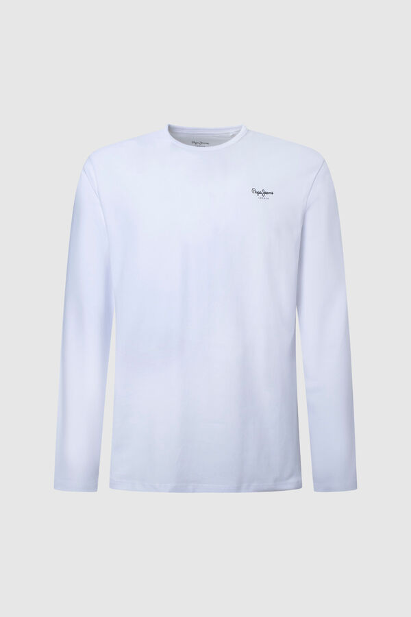 Pepe Jeans Fitted long sleeve T-shirt white