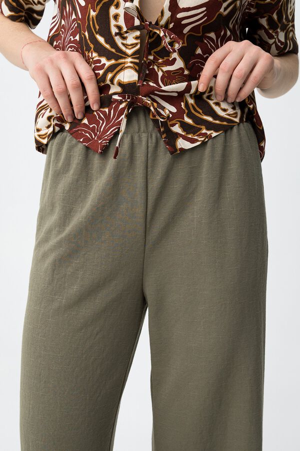 Tiffosi Pantalones anchos kaki