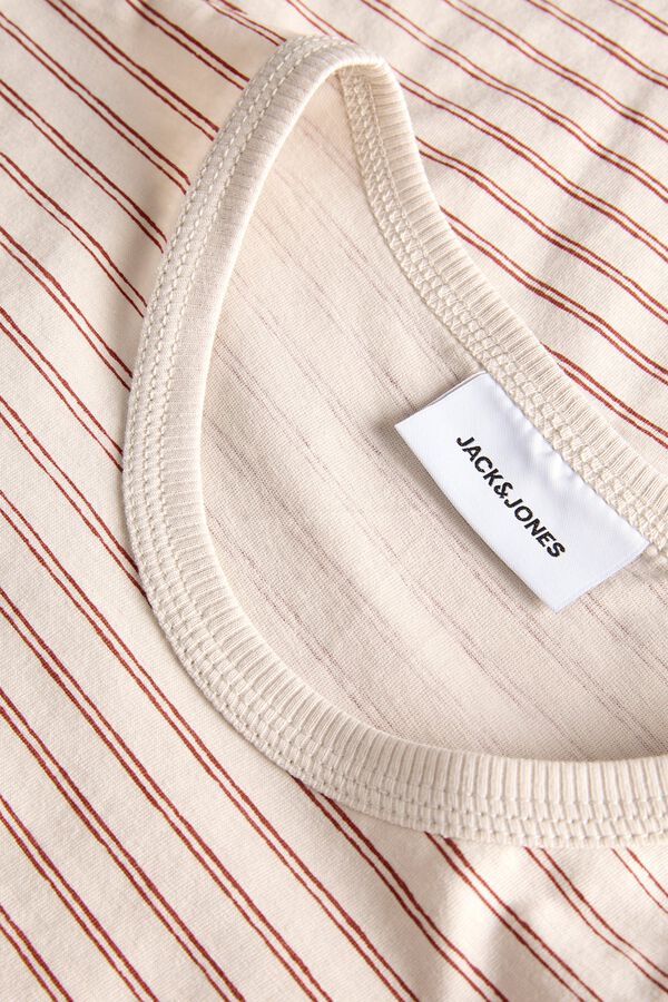Jack & Jones Striped relaxed fit T-shirt brown