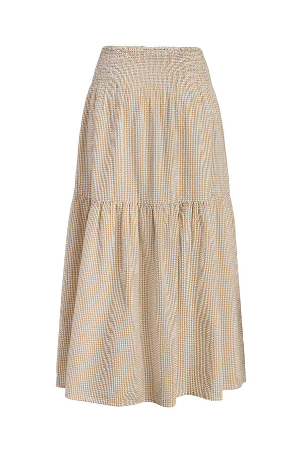 Jack & Jones Falda larga seersucker tostado