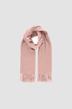 Springfield Long fringed scarf rózsaszín