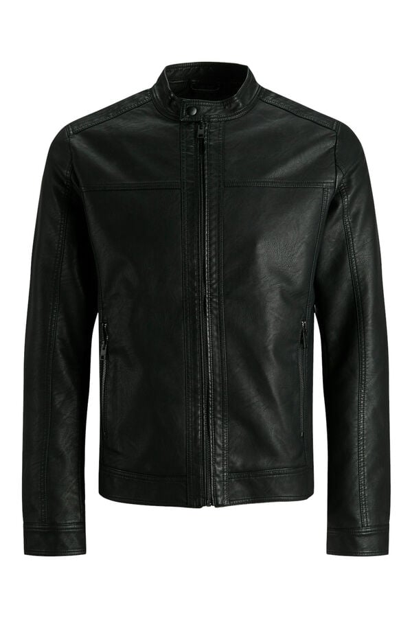 Jack & Jones PLUS Biker jacket black