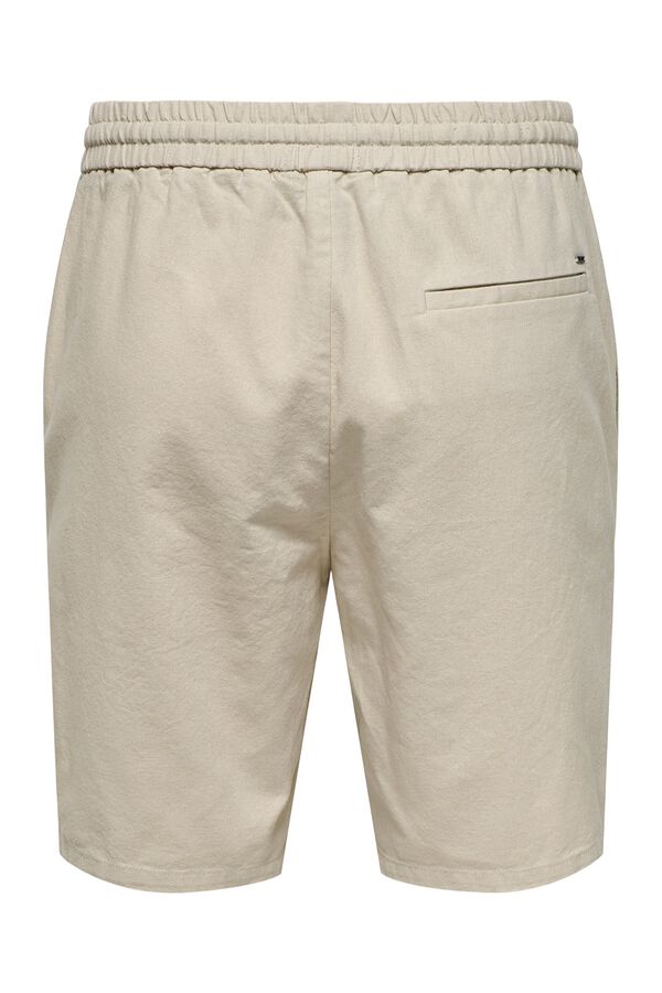 Only & Sons Linen Bermuda shorts grey