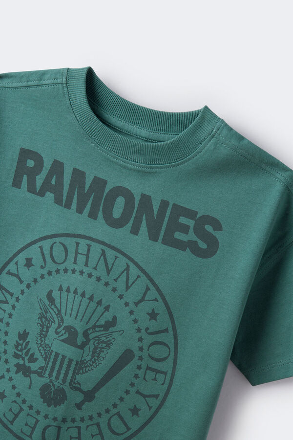 Springfield Boys' Ramones T-shirt green