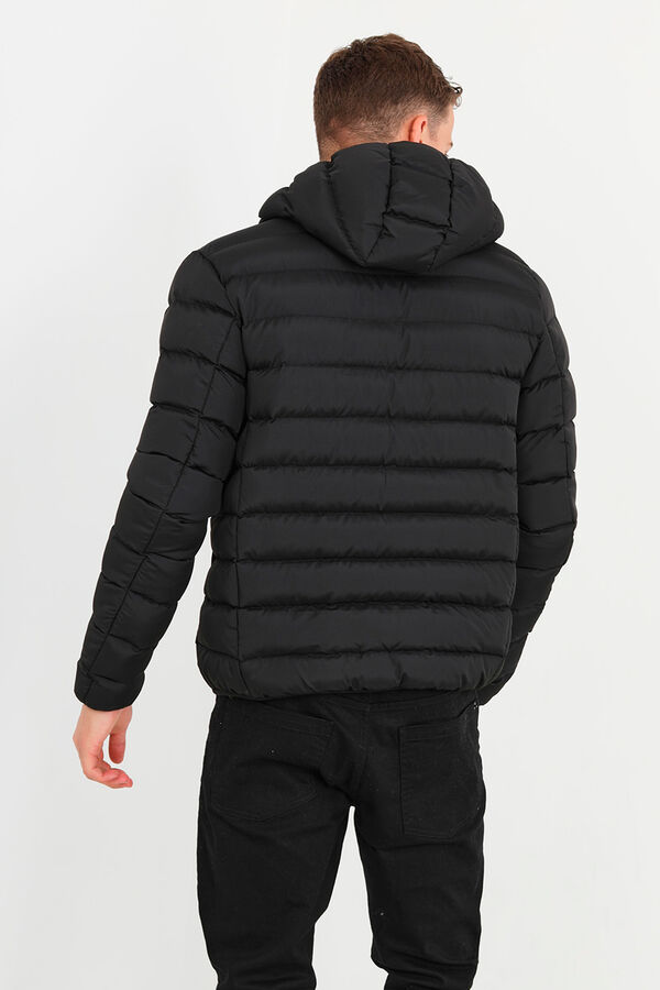 Springfield Quilted jacket with hood crna